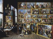    David Teniers Archduke Leopold William in his Gallery in Brussels-p oil on canvas